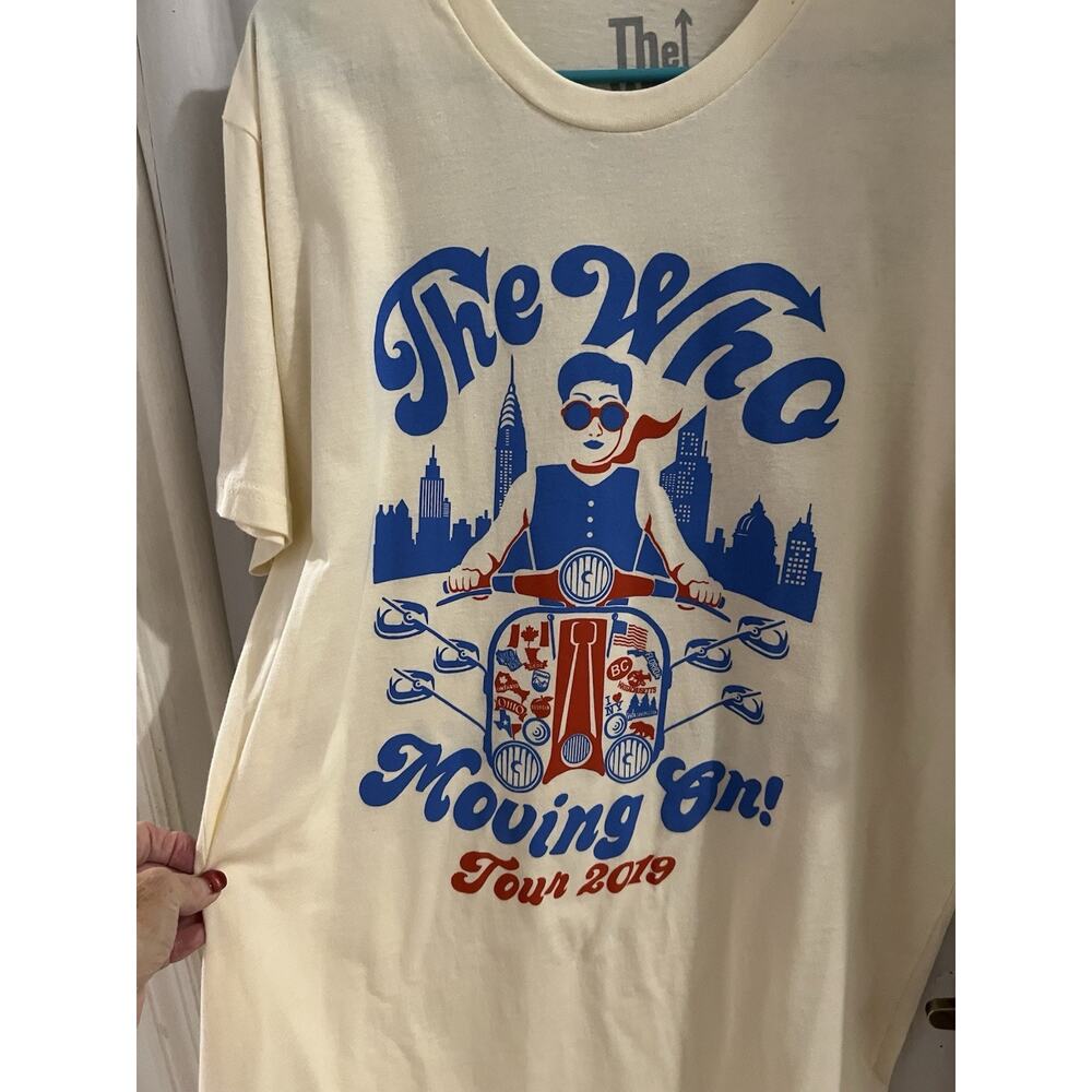 The Who 2019 Moving On Tour Tee Sz L Artwork By Chris Hopewell - Picture 3 of 5